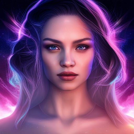 Futuristic Metaverse: Spiritual Awakening in Detailed Matte ...