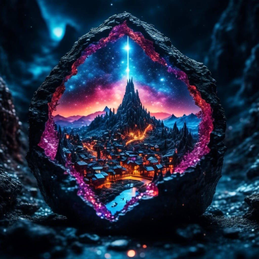 Geode City: A Sparkling Miniature World