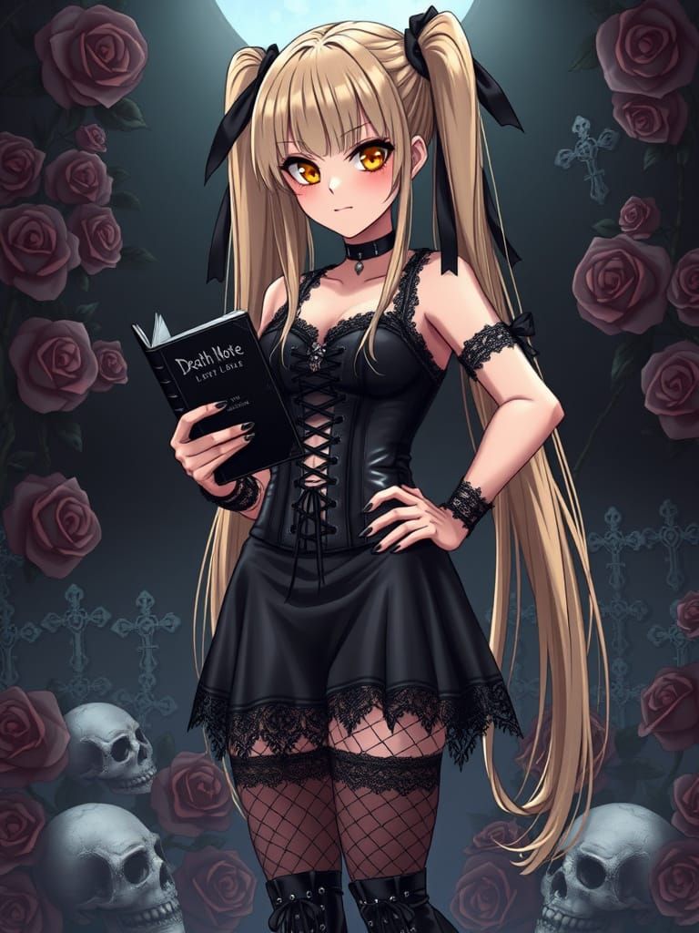 Misa Amane with Death Note
