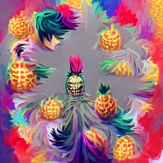 AI Generated Image of a Pineapple