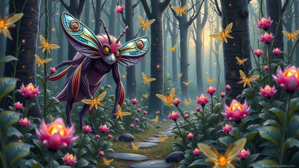 Mythical Creatures in Mystical Forest