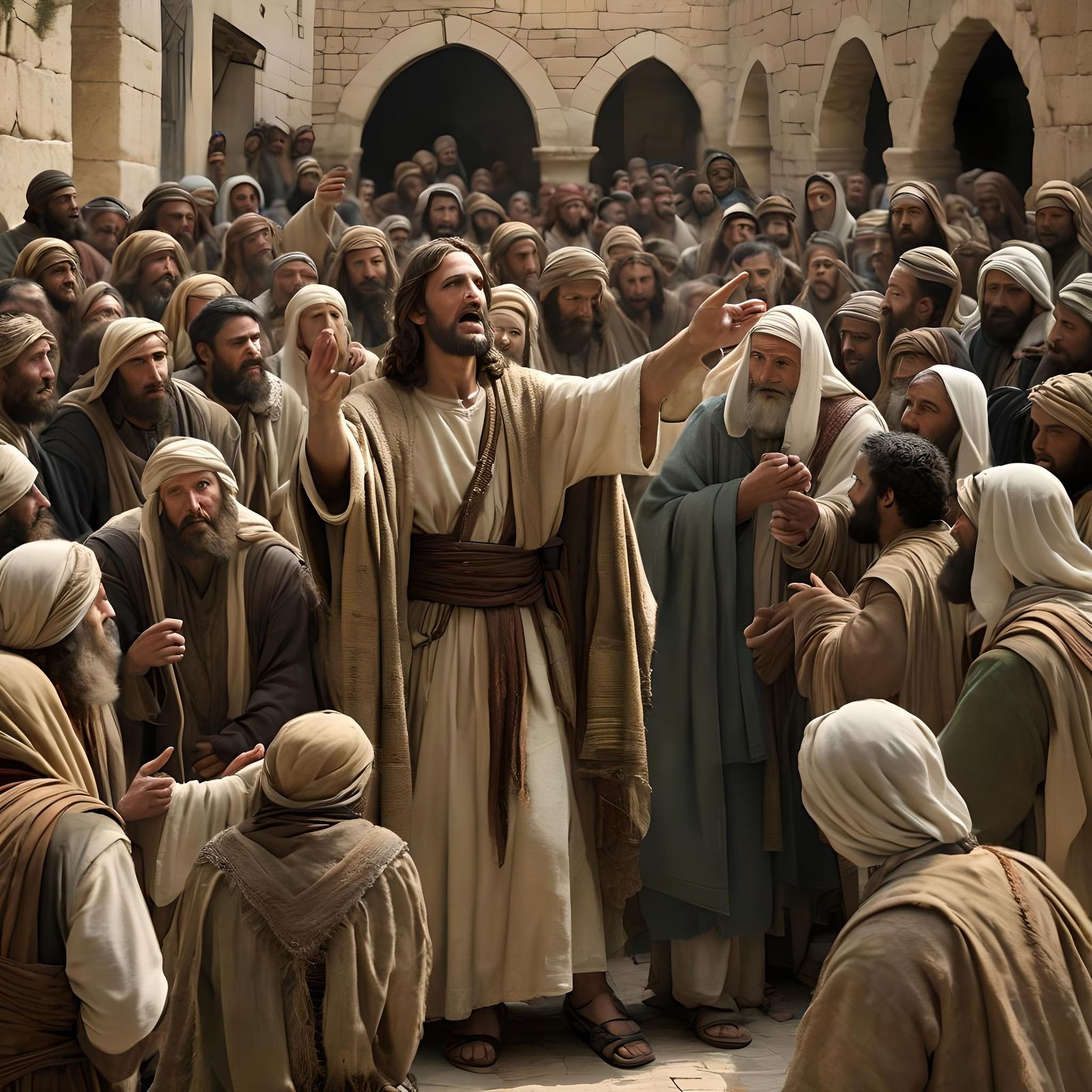 Jesus rebukes the Pharisees