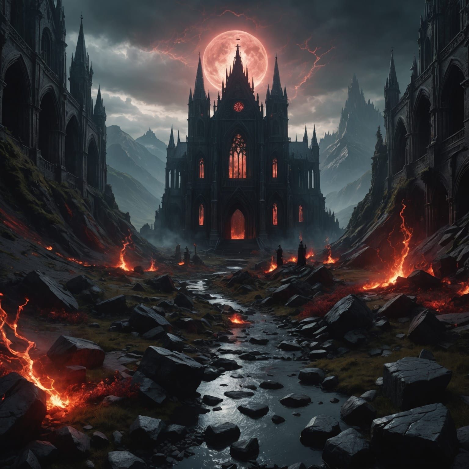 the gothic castle of my infernal domain