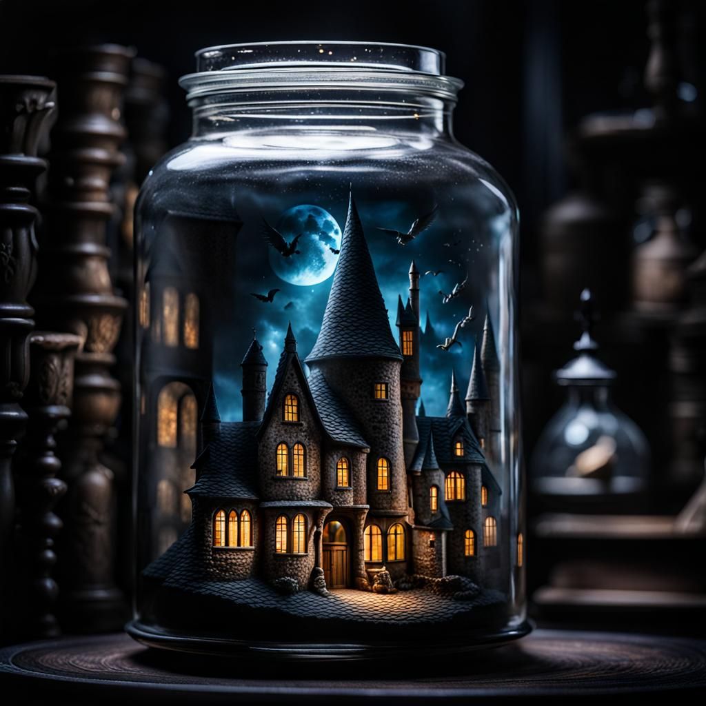 Harry Potter Scene in a Jar