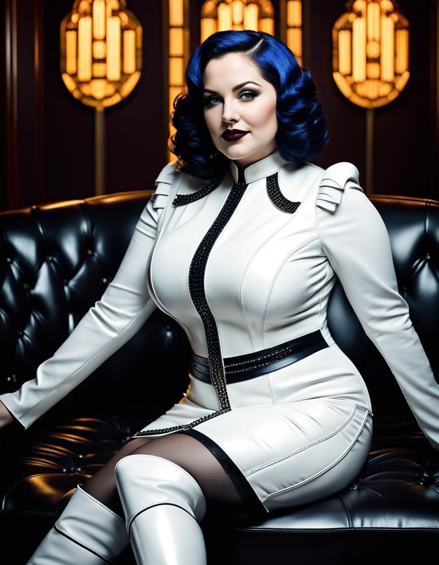 Gothic Beauty in Art Deco Style