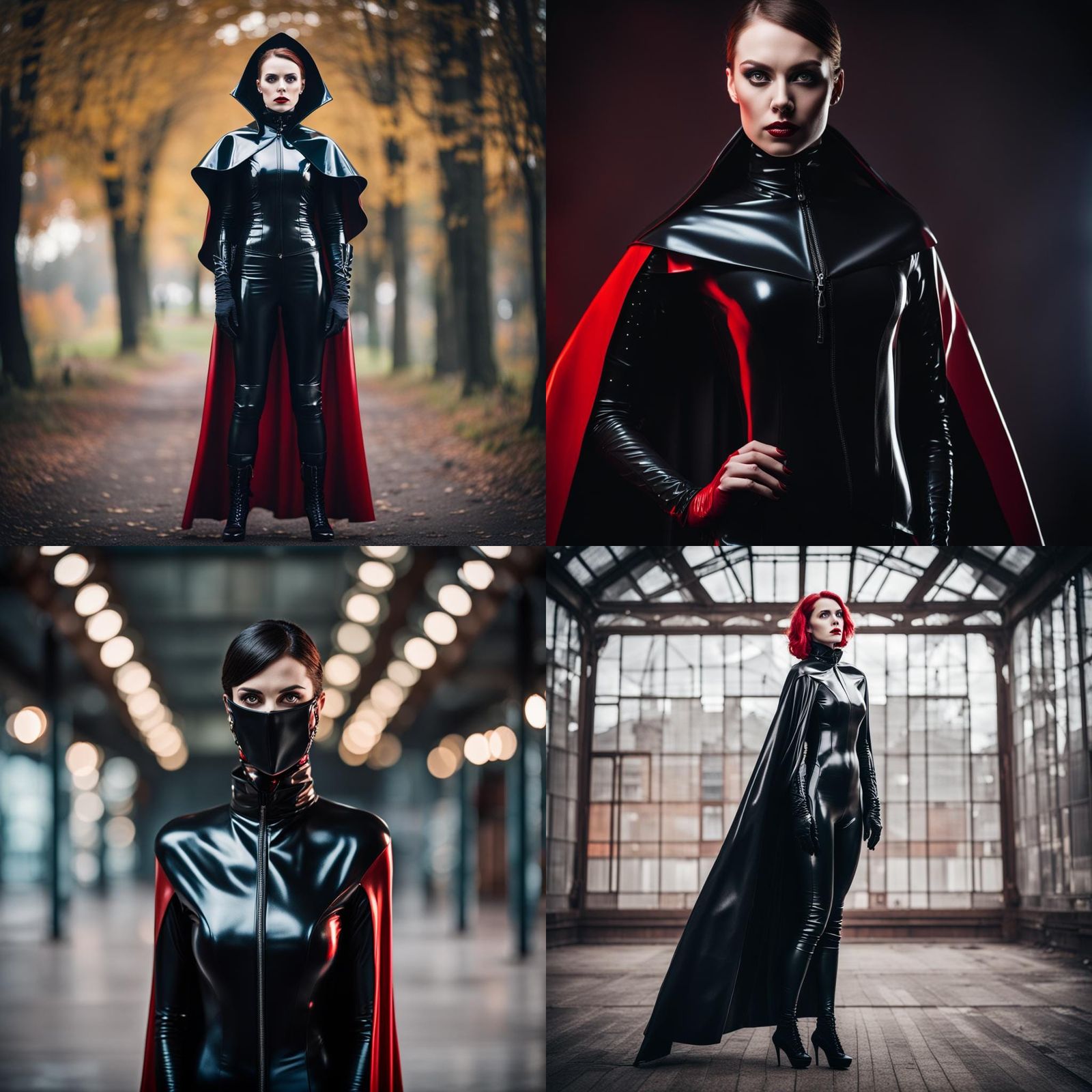 Latex Vampire Costume in Professional Photography