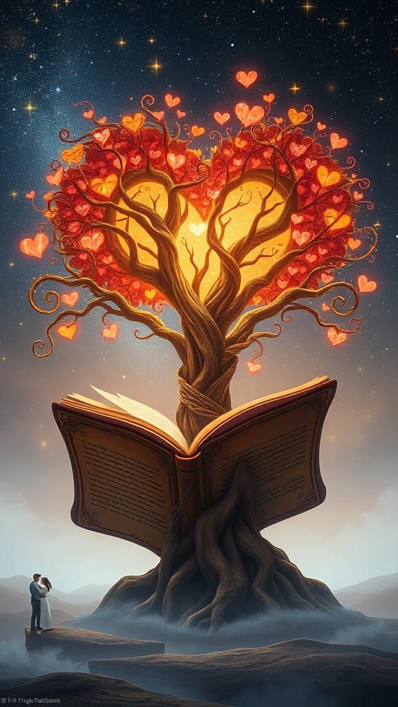 Majestic Heart-Shaped Tree Radiates Inner Light