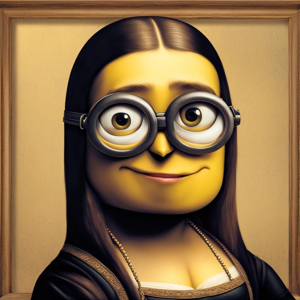 Minion Mona Lisa Mashup: An AI Art Experiment