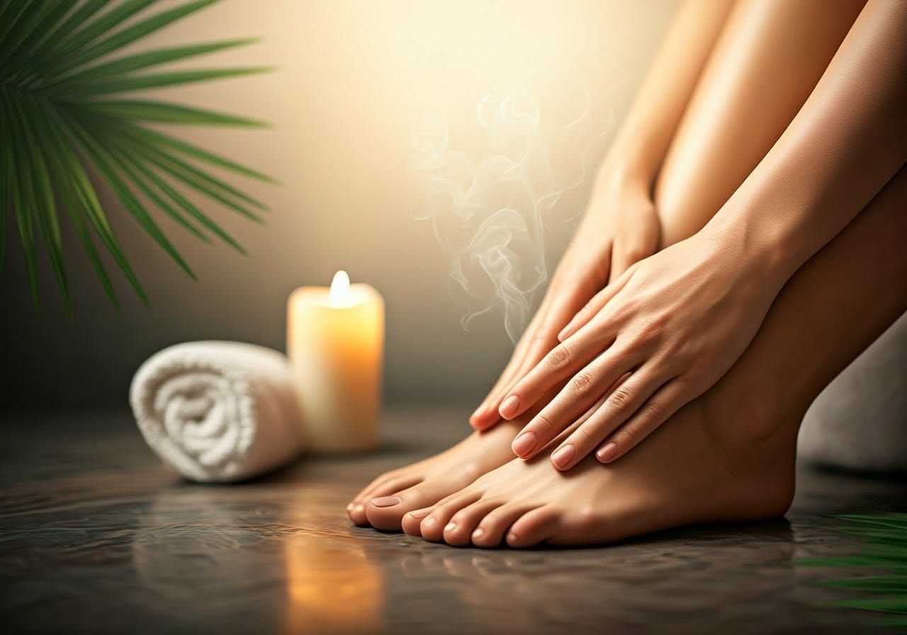 Luxury Spa Session in Dreamy Watercolor Style