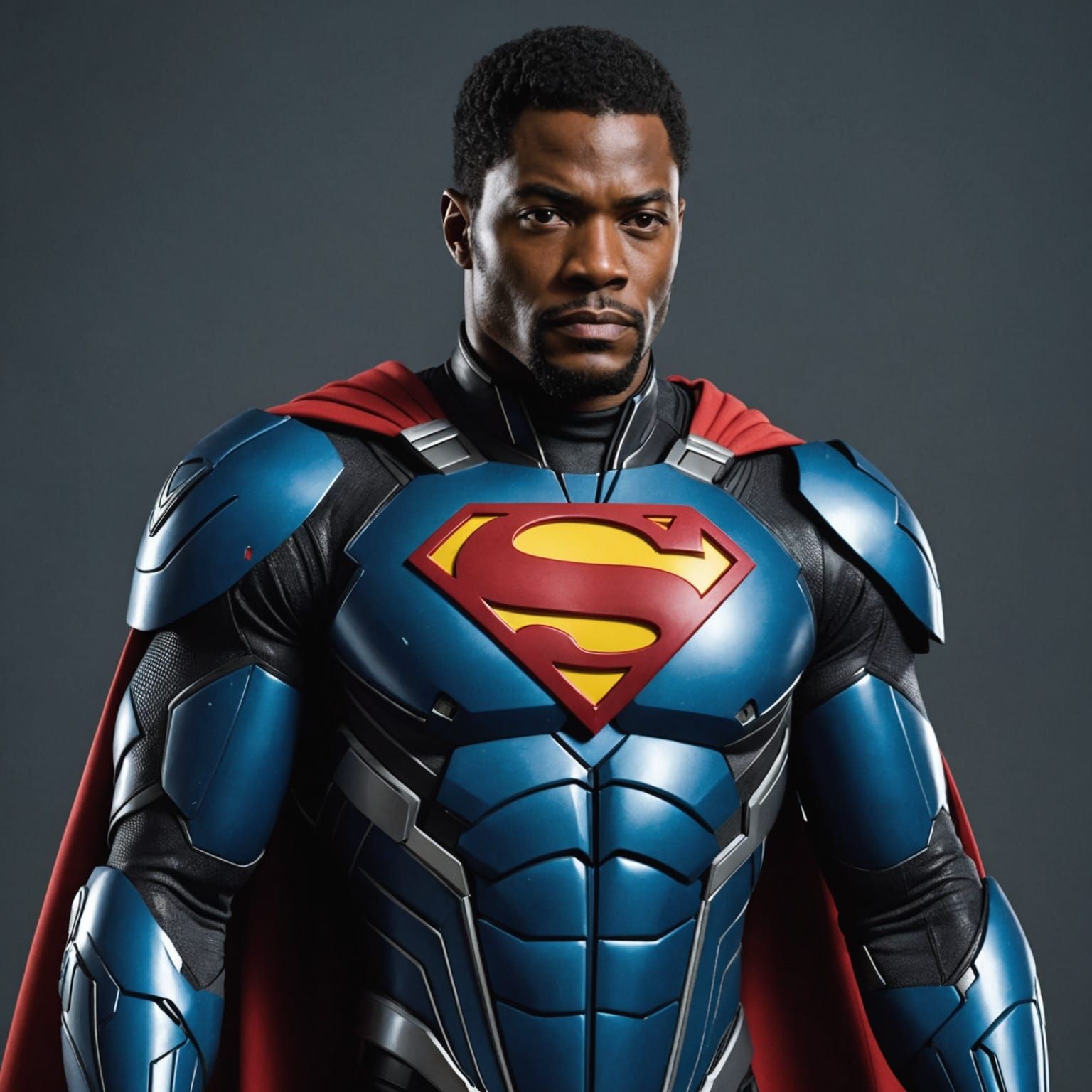 Distinguished Man in Futuristic Digital Painting