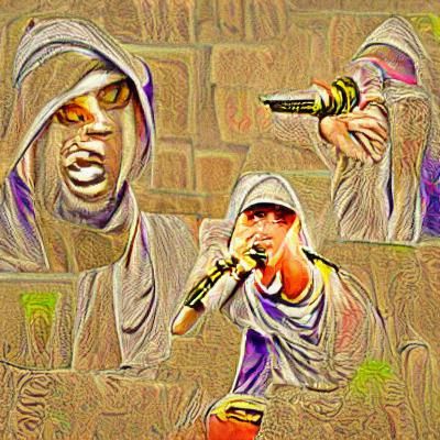 Abstract AI Image of Rap Music