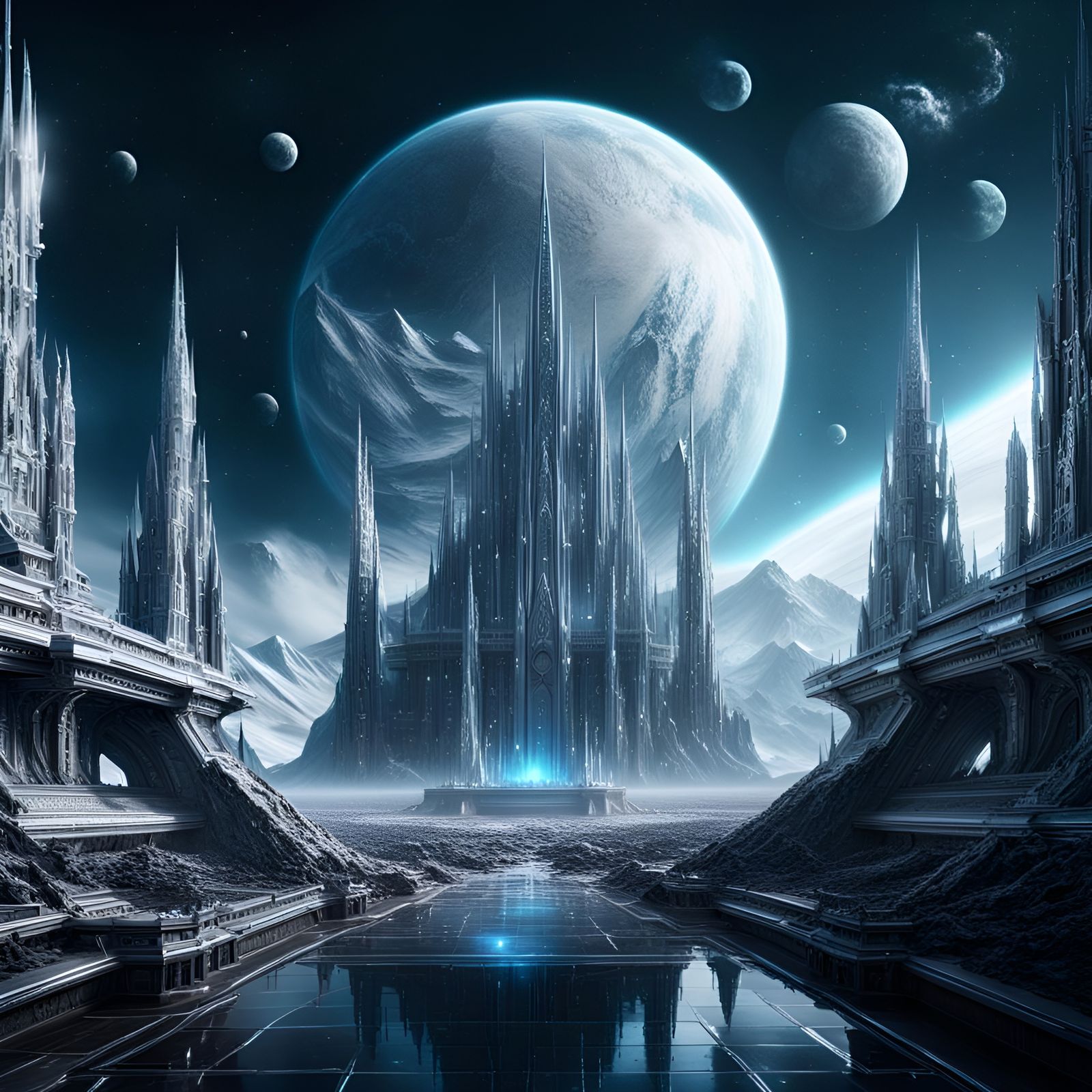 Intergalactic Kingdom: Epic Cinematic Digital Matte Painting