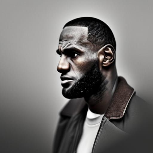 Intense Portrait of a Basketball Player