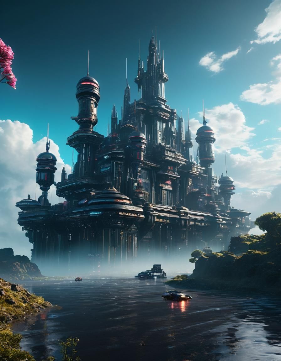 Futuristic Fantasy Castle