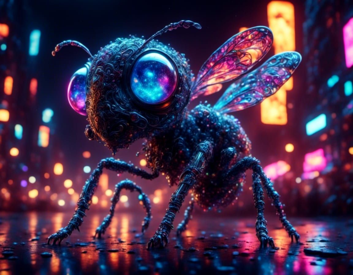 Cute Cyber Ant Queen