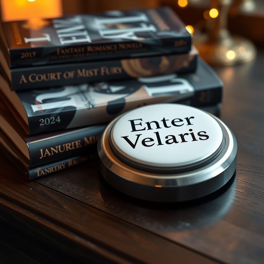 Cozy Fantasy Button Invitation to Velaris