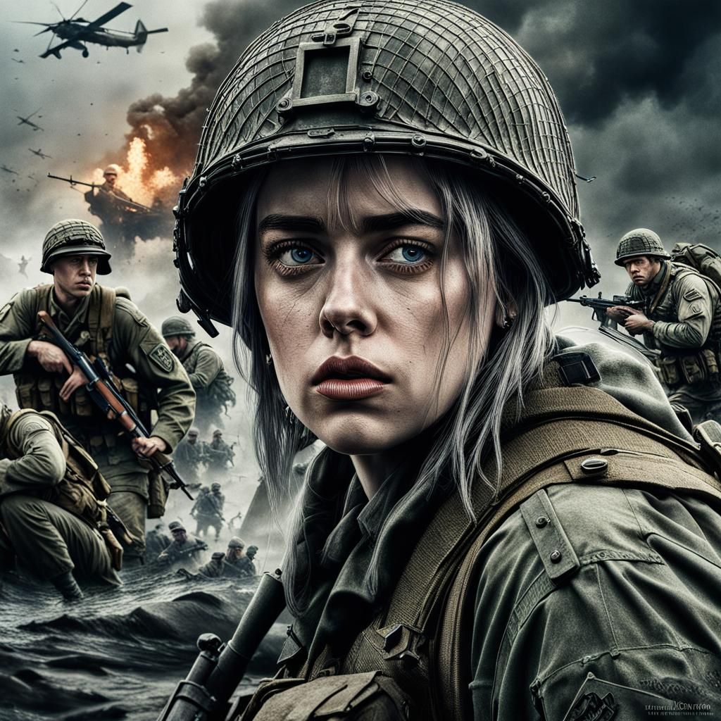 Billie Eilish as Saving Private Ryan Character