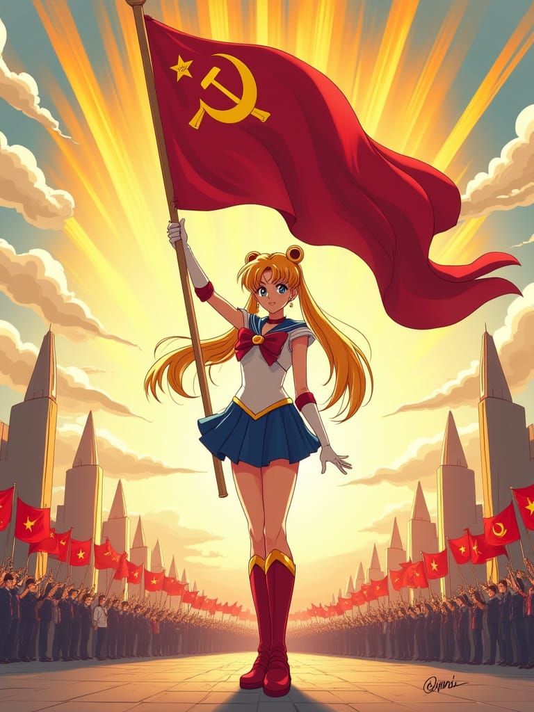 Sailor Moon Revolutionaries in Anime Style