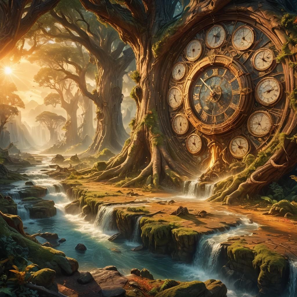 time melts away and trees take over