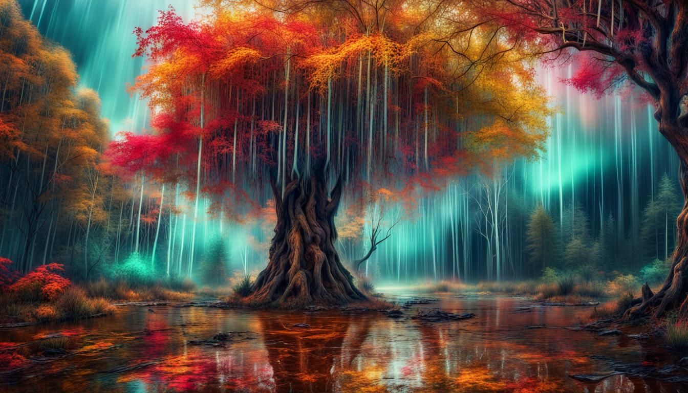 Fantasy Forest Rainstorm III