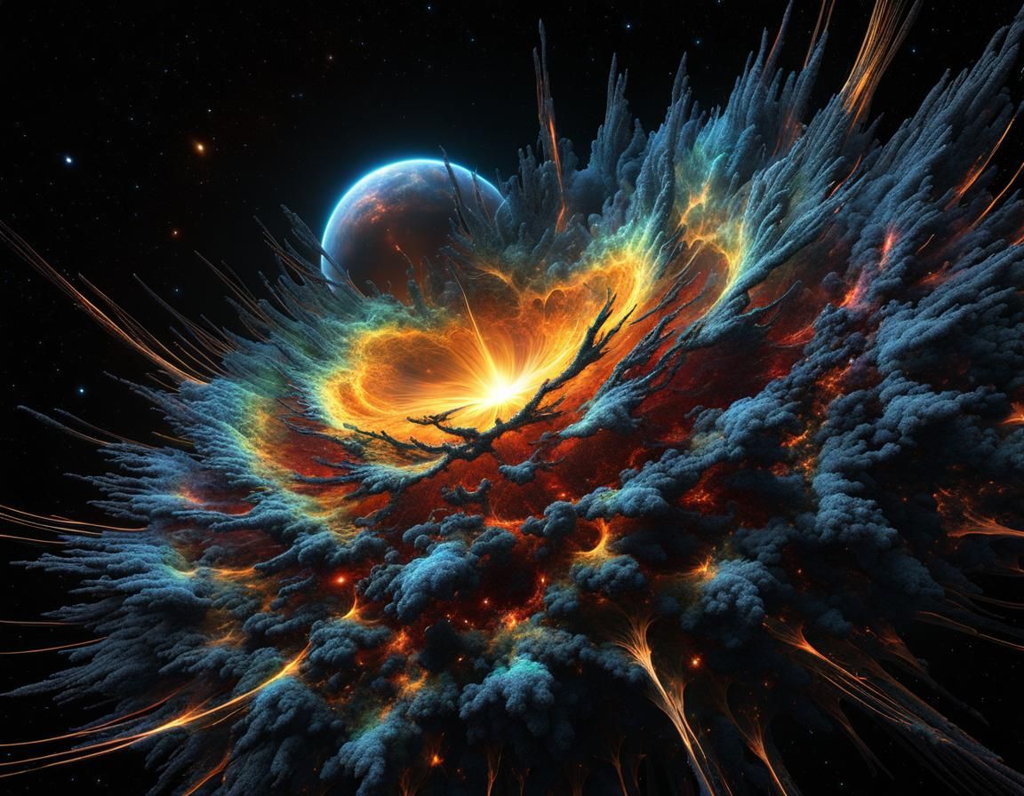 Exploding Galaxies and Nebula in Cosmic Web