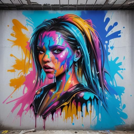 Dynamic Graffiti Art Movie Scene