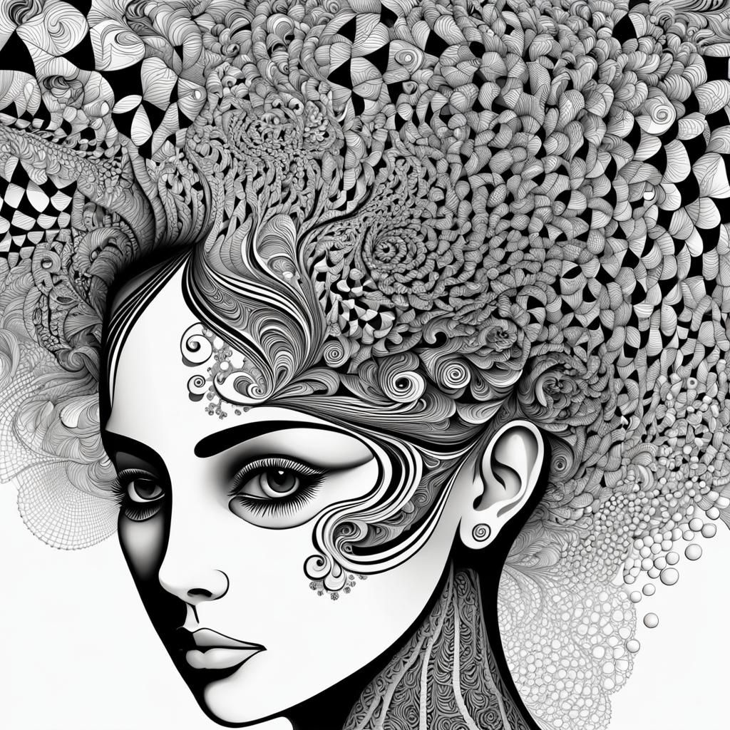 Depression Conceptualized as Abstract Vector Art