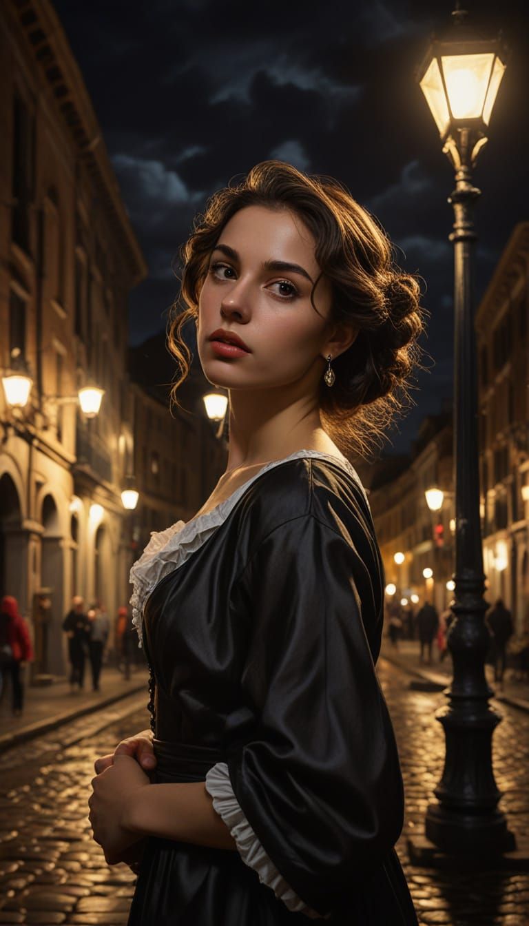 Italian Lady in Baroque Dreamland