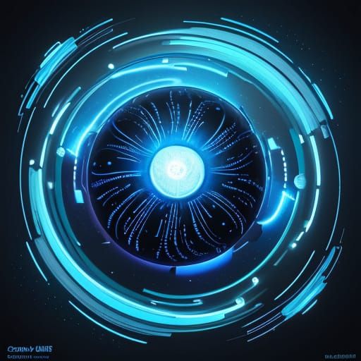 Glowing Futuristic Onion Concept Art in Triadic Colors