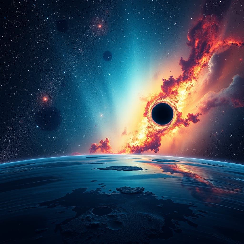 Cosmic Odyssey in Vibrant Hues