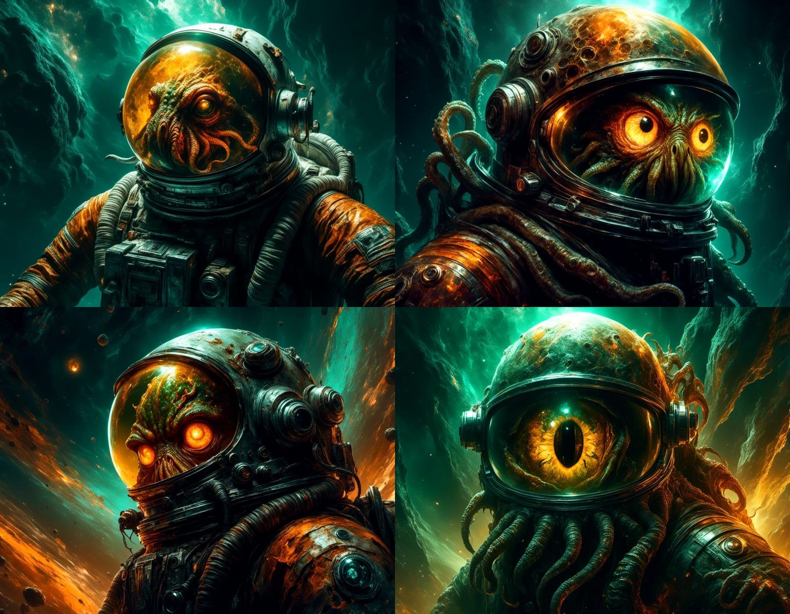 Astronaut and the Amber Eye of Cthulhu