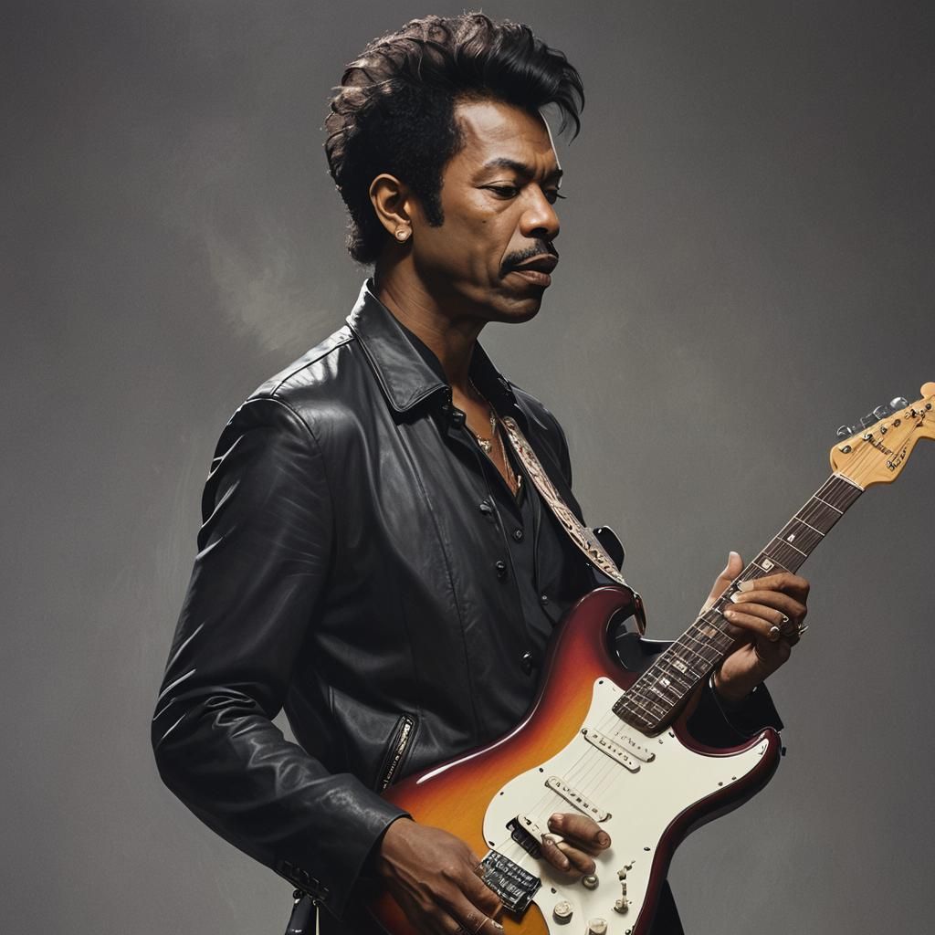 Cinematic Portrait: Musician with Fender Stratocaster