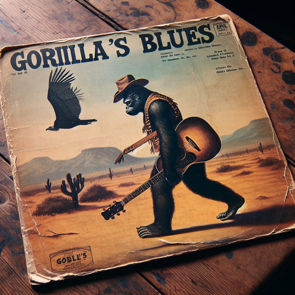 Vintage Record Sleeve: Cowboy Gorilla's Blues