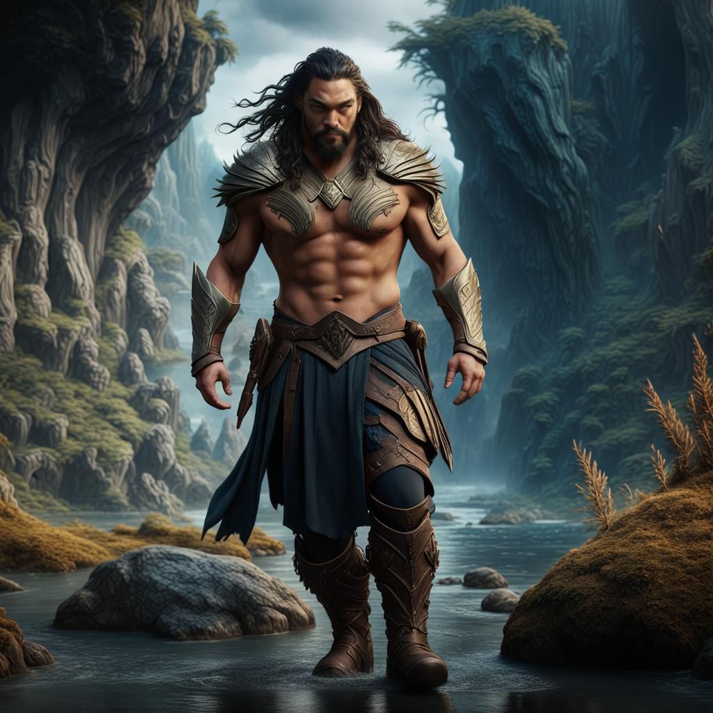 Jason Mamoa: Detailed Fantasy Concept Art