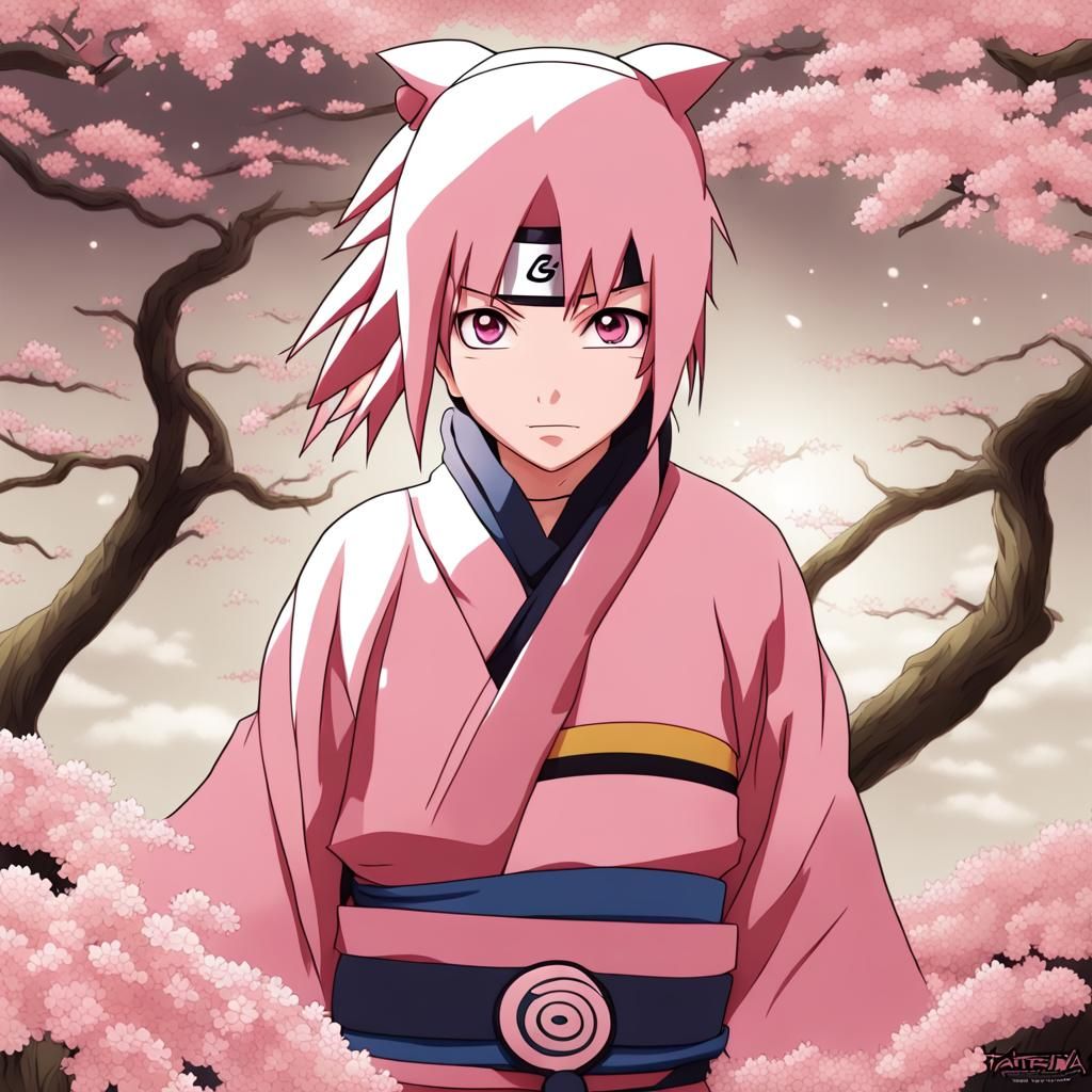 Sakura from Naruto in Anime Style