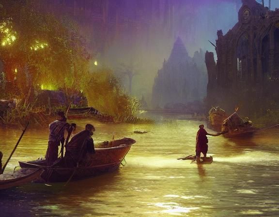 River Gypsies in Dark Fantasy Concept Art