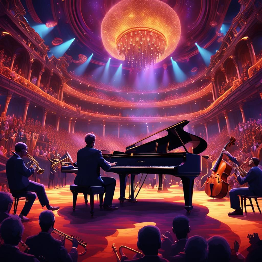 Fantastical Jazz Concert in Deep Color