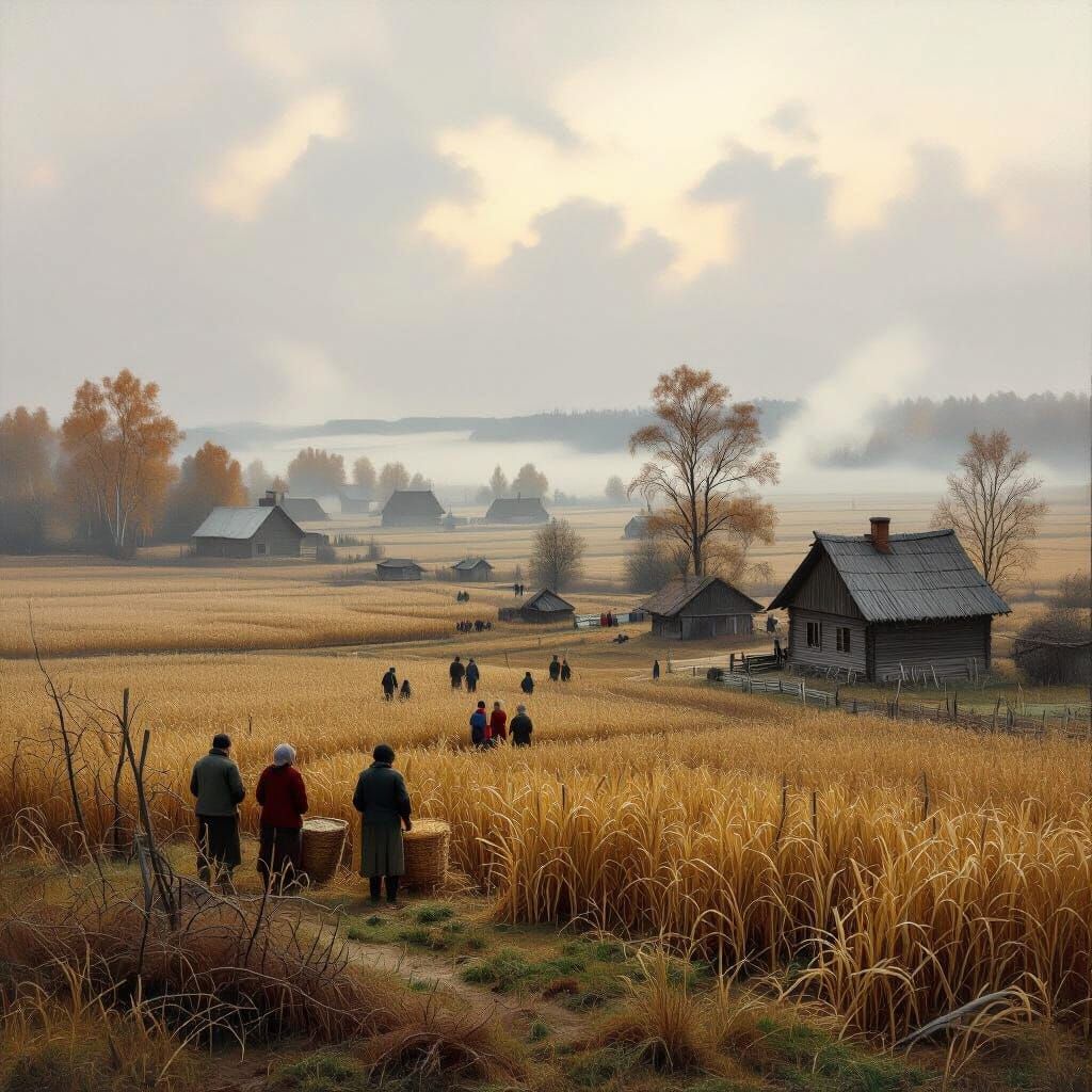 Eerie Autumn Landscape Inspired by Atmospheric Painters