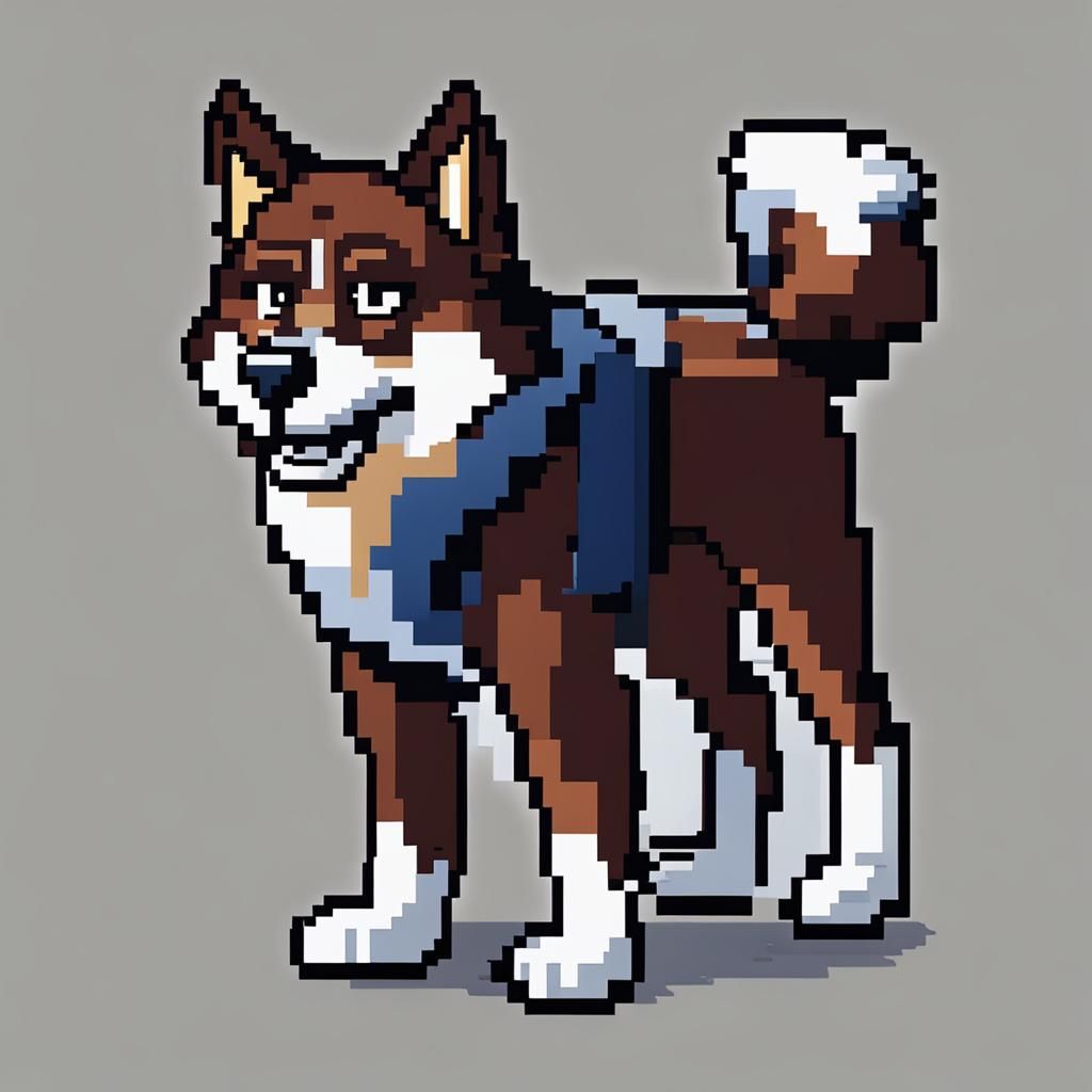 Balto Pixel Art Game Sprite