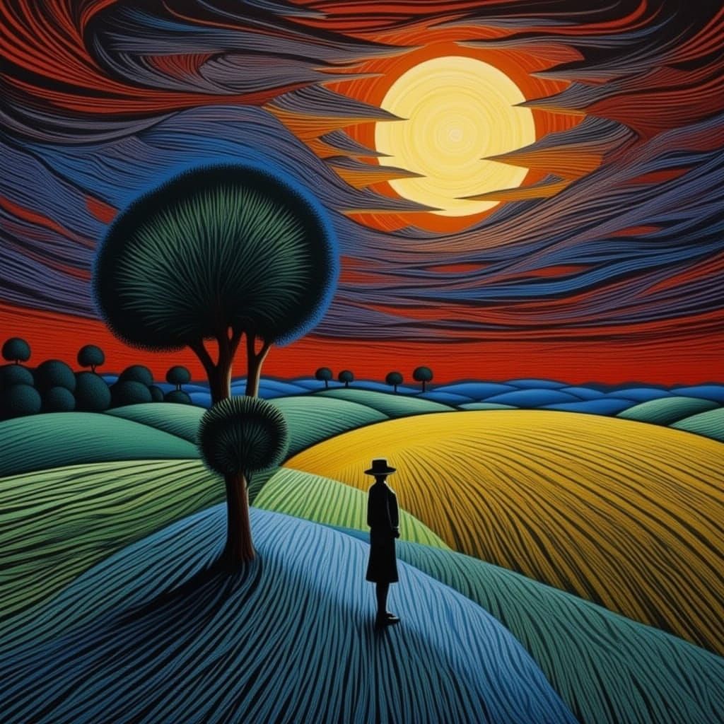 Post-Impressionist World in Vibrant Flux