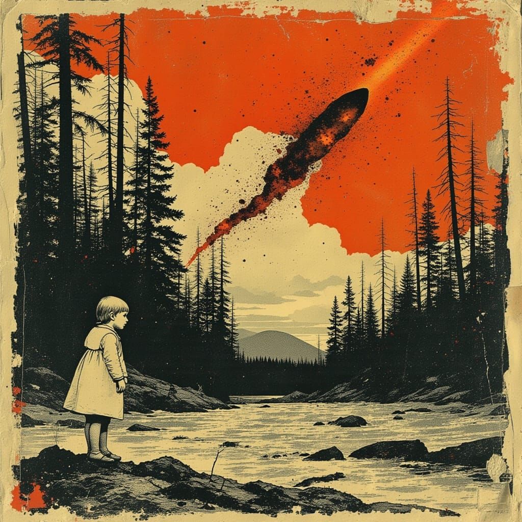 The rocket rose on a fiery tail as I stood near the river. I knew that soon the first of the invaders would arrive, and ...