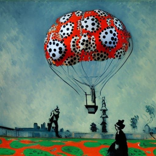 AI Mashup: Banksy, Monet, Kusama, da Vinci, Cézanne