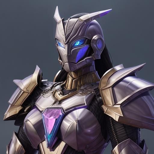 Gem-Powered Technological Armor of the Future