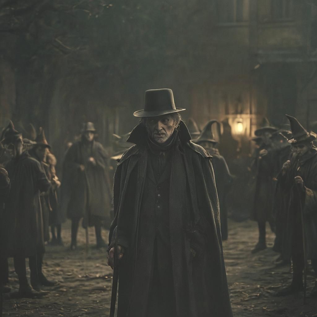 Epic Vampire in Dark Fantasy Landscape, Cinematic Film Still