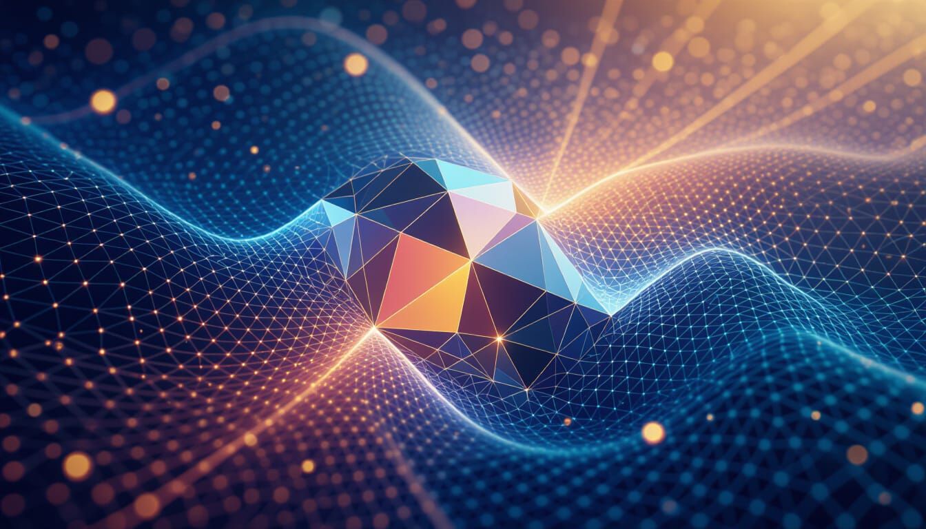 Hyper Refractional Mesh: Crystals and Light