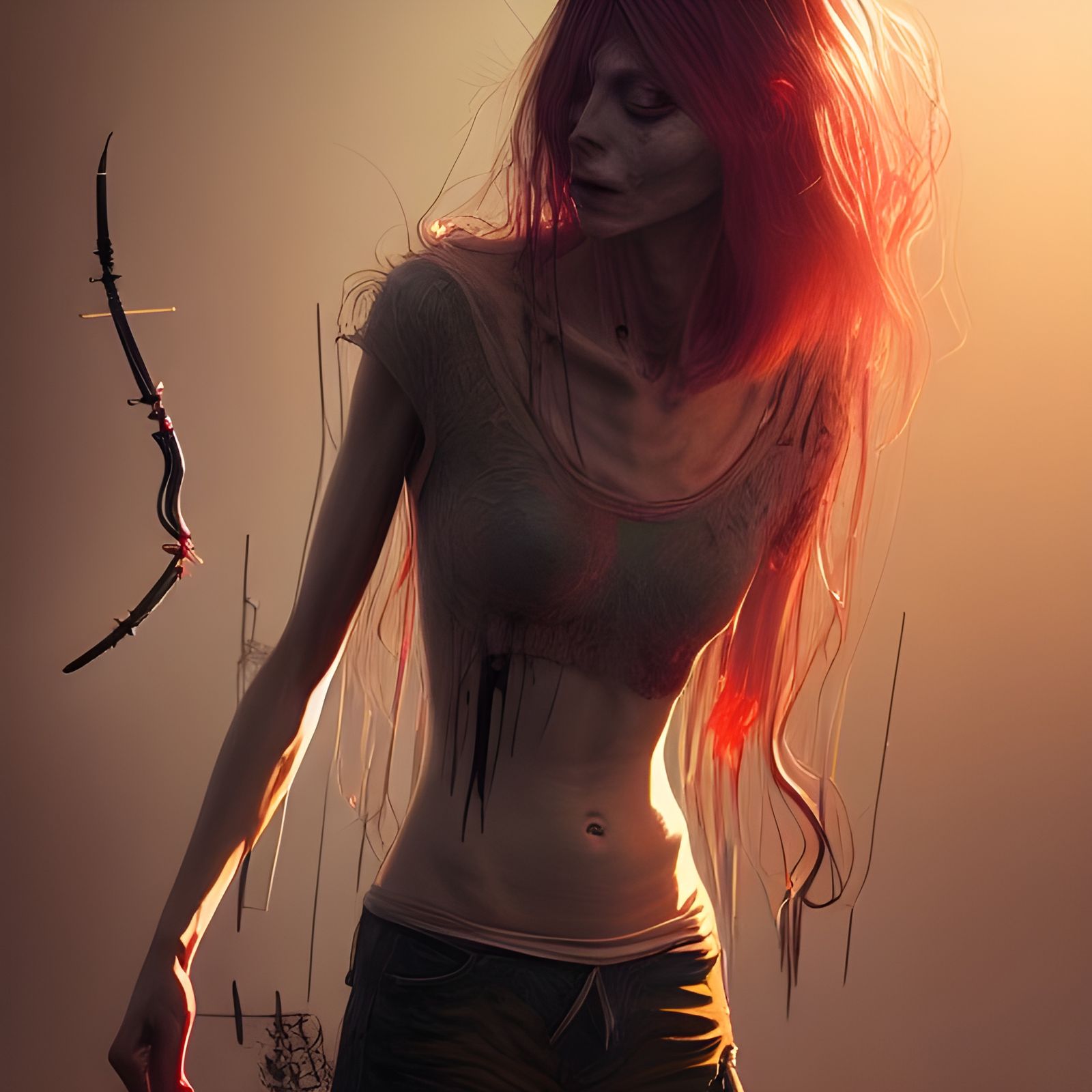 Heroin Addiction Photograph in Fantasy Art Style