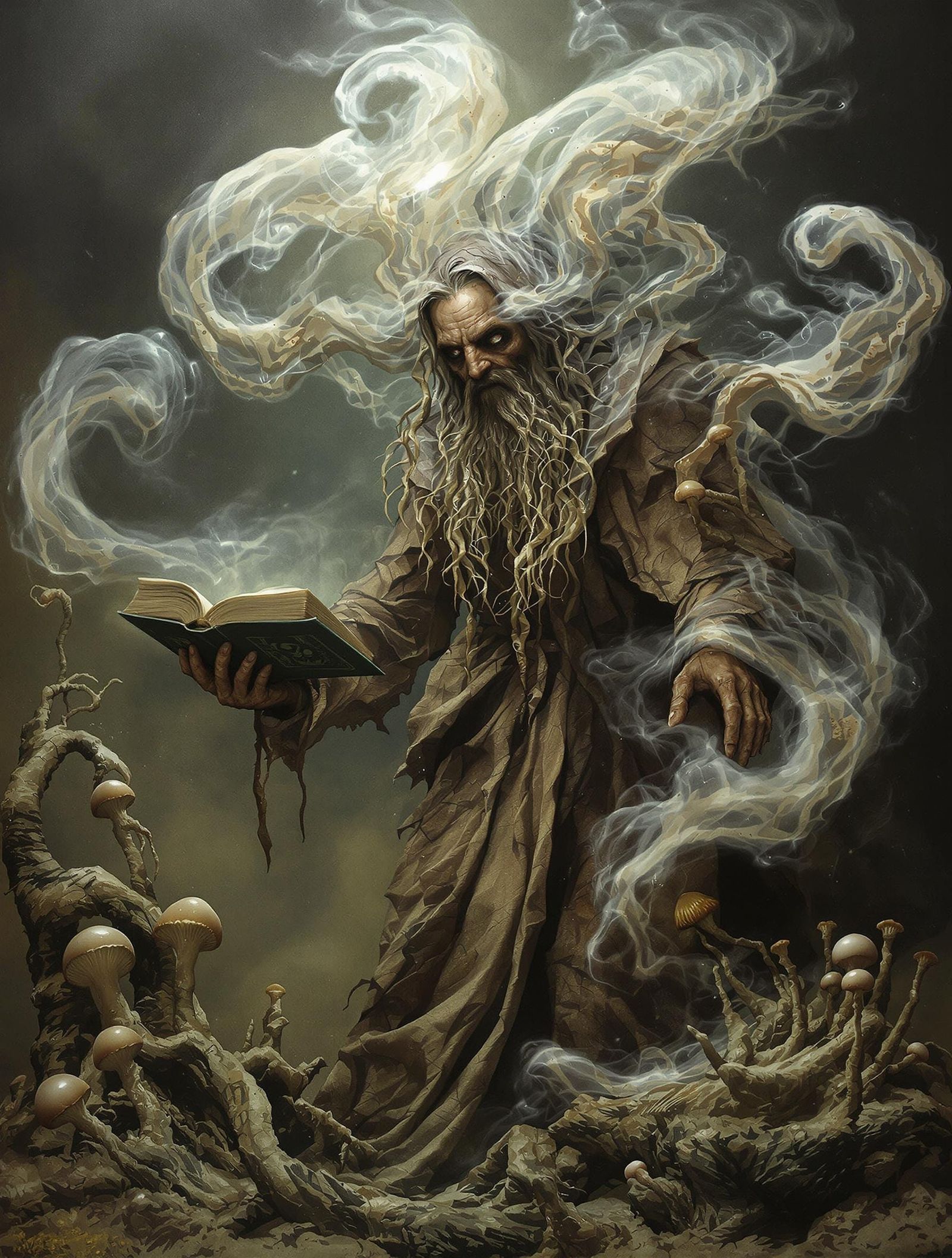 Portrait personification of just bad hygiene and fantasy.