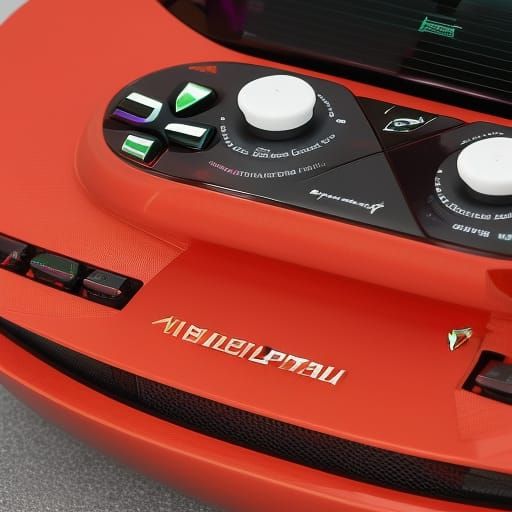 Ferrari Themed Futuristic Game Console Concept