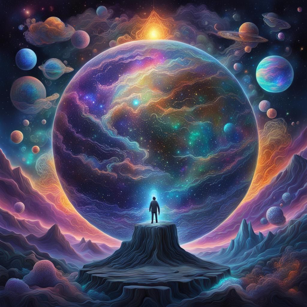 Dark Magic Creates the World: Cosmic Illustration