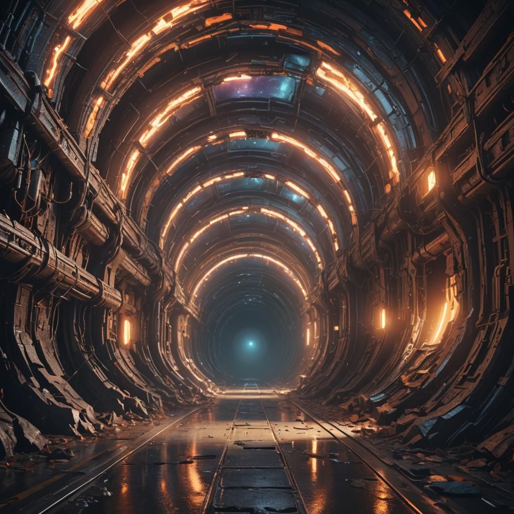 Parallel Universe Portal in Detailed Matte Painting